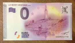 2015 BILLET 0 EURO SOUVENIR DPT 84 LE MONT-VENTOUX ZERO 0 EURO SCHEIN BANKNOTE PAPER MONEY - Essais Privés / Non-officiels