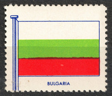 BULGARIA - FLAG FLAGS Cinderella Label Vignette 1957 USA Henry Ellis Harris Philately Boston 1957 - Altri & Non Classificati