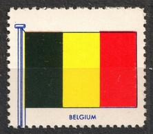 BELGIUM Belgique België - FLAG FLAGS Cinderella Label Vignette 1957 USA Henry Ellis Harris Philately Boston 1957 - Sonstige & Ohne Zuordnung