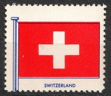 Switzerland Schweiz Suisse - FLAG FLAGS Cinderella Label Vignette 1957 USA Henry Ellis Harris Philately Boston 1957 - Sonstige & Ohne Zuordnung