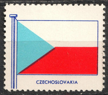 Czechoslovakia  - FLAG FLAGS Cinderella Label Vignette 1957 USA Henry Ellis Harris Philately Boston 1957 - Otros & Sin Clasificación