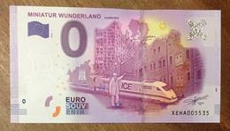 2016 BILLET 0 EURO SOUVENIR ALLEMAGNE DEUTSCHLAND MINIATUR WUNDERLAND N°1 ZERO 0 EURO SCHEIN BANKNOTE PAPER MONEY - [17] Vals & Specimens