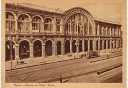 Cartolina - Torino. Stazione. - Stazione Porta Nuova