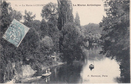 La Marne à CHAMPIGNY - Barque Et Pêcheurs - Champigny