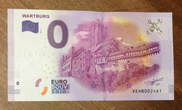 2016 BILLET 0 EURO SOUVENIR ALLEMAGNE DEUTSCHLAND  WARTBURG N°1 ZERO 0 EURO SCHEIN BANKNOTE PAPER MONEY - [17] Falsi & Campioni