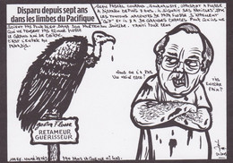 CPM TAHITI Jihel En 100 Ex Numérotés Signés Satirique Caricature Flosse - Tahiti