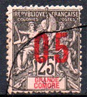 Grande Comore: Yvert N° 24A°; Variété Chiffres Espacés - Gebraucht