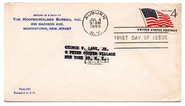 USA. Cover FDC, The American Flag, From Auburn To New-York. Jul 4 /1959 - Cartas