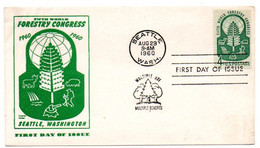 USA. Cover FDC, Forestry Congress, From Seattle. August 29 / 1960 - Other & Unclassified