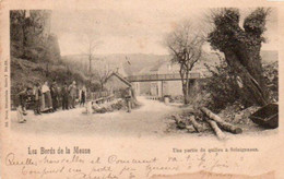 Les Bords De Meuse Une Partie De Quilles à Sclaigneaux Bien Animée Petite Tacche Dessous Droit Cir En 1903 - Andenne