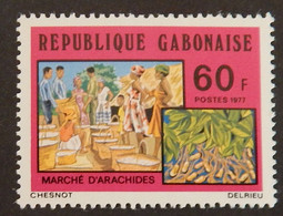 GABON YT 371 NEUF** MNH "MARCHE D ARACHIDES" ANNÉE 1977 - Gabon (1960-...)