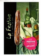 FESTIVAL DES PAINS . " LA FESTIVE AIME L'ART... " . PAUL CÉZANNE . LA BOUTEILLE DE MENTHE POIVRÉE - Réf. N°10454 - - Recettes (cuisine)