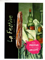 FESTIVAL DES PAINS . " LA FESTIVE AIME L'ART... " . PAUL CÉZANNE . LA BOUTEILLE DE MENTHE POIVRÉE - Réf. N°10456 - - Recettes (cuisine)