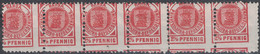 Timbres De La Poste Locale Allemande De Stettin (1898) Avec Variété De Piquage Illustré Aigle - Arends & Roofvogels
