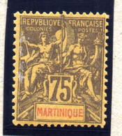MARTINIQUE :  TP N° 42 * - Unused Stamps