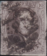 Belgie       .    OBP     .   10     .     O      .  Gebruikt     .   /   .  Oblitéré - 1858-1862 Medallions (9/12)