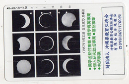 TELECARTE JAPON  ECLIPSE LUNAIRE - Espacio