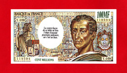 Billet De Jeu 100 MF, Type 200 F Montesquieu - 200 F 1981-1994 ''Montesquieu''