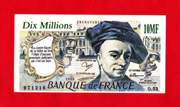 Billet De Jeu 10 MF, Type 50 F Quentin De La Tour - Specimen