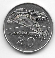 *zimbabwe 20 Cents 1980 Km 4  Unc/ms63 - Simbabwe