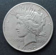 USA Stati Uniti 1 Dollaro 1922 Argento - United States Dollar Peace Silver - 1921-1935: Peace