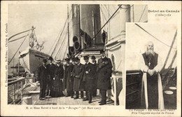 CPA Botrel, Père Trappiste Expulsé De France, À Bord De La Bretagne, 28 Mars 1903, Canada - Sin Clasificación