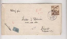 SLOVAKIA. 1944 BRATISLAVA WW II Airmail Censored Cover To Croatia - Lettres & Documents