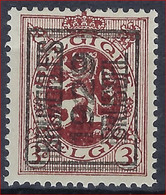 Heraldieke Leeuw Nr. 278 TYPO PREO Nr. 202F -Dubbeldruk/double Surcharge BRUXELLES 1929 BRUSSEL ** MNH In Goede Staat ! - Typo Precancels 1929-37 (Heraldic Lion)