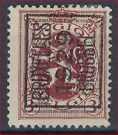 Heraldieke Leeuw Nr. 278 TYPO PREO Nr. 202F -Dubbeldruk/double Surcharge BRUXELLES 1929 BRUSSEL En In Goede Staat ! - Typos 1929-37 (Heraldischer Löwe)