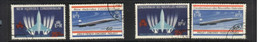 (4-10-2020) New Hebrides (4 Stamps Used)  Concorde Aircraft - Avion Concorde - Vanuatu (1980-...)