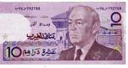 BILLET MAROC - P.63 - 1987 - 10 DIRHAMS (VOIR SIGNATURES) - HASSAN II - Maroc