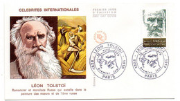 1978--FDC ...Léon TOLSTOI.......................cachet  PARIS................... - 1970-1979