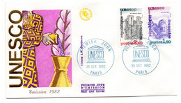 1982 --FDC ...UNESCO ...cachet  PARIS - 75................... - 1980-1989