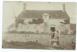 3776 Photo De Famille Devant Maison Habitation à Identifier Mouchon 1902 Brest BONNET Chez Colonel PRIVE Paris Rue Ballu - To Identify