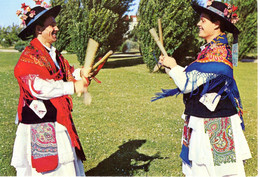 Portugal Bragance Branganca Miranda De Douro Pauliteiros Dancando Danseurs De Batonnets Homme Femme Chapeau Coutume - Bragança