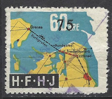 Denmark Local Railway Parcel Post,H.F.H.J. 75/60 Oere. .Trains/Railways/Eisenbahnmarken - Steuermarken