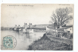 Cpa - Dpt - Gard  -  Montfaucon - Le Pont D'orange  - Animation - ( Selection  )  Rare  1905 - Non Classificati