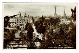 Ref 1405 - Real Photo Postcard - Kingsland Bridge Shrewsbury - Shropshire Salop - Shropshire