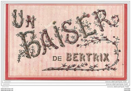 BERTRIX ..--  Un Baiser De .....  1906 Vers BOUILLON ( Melle Marthe TAILLER ) .    Paillettes !!!     Voir Verso . - Bertrix