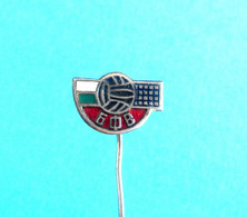 BULGARIAN VOLLEYBALL FEDERATION - Old Rare Enamel Pin Badge * Volley-ball Voleibol Pallavolo Palla A Volo Association - Pallavolo