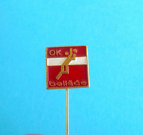 BELISCE - Croatia Ex Yugoslavia Club Old Rare Pin Badge * Volley-ball Voleibol Pallavolo Palla A Volo Kroatien Croazia - Volleyball