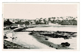 Ref 1406 - 1949 Real Photo Postcard - Abbey Sands From Corbyns Head - Torquay Devon - Torquay