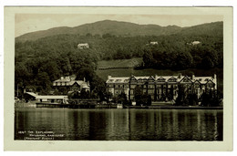 Ref 1407 - 1931 Real Photo Postcard - Waterhead Esplanade Ambleside - Lake District Cumbria - Ambleside