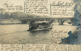 Paris 1er * Carte Photo 1904 * Le Pont Neuf * Bateau Mouche Promenade - Distretto: 01