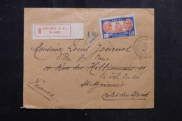 NOUVELLE CALÉDONIE - Enveloppe En Recommandé De Nouméa Pour La France En 1935 - L 72347 - Cartas & Documentos