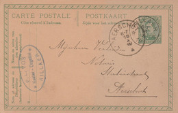 EP -Relais Rillaer Vers Aerschot - Cachet Privé P.L.VOS Koster-Orgelist - Fortune Cancels (1919)