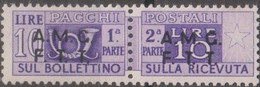 Italia 1947 Trieste Zona A Pacchi Postali UnN°6 MNH/** - Postpaketen/concessie