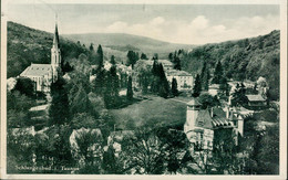 Alte Kleinformatkarte SCHLANGENBAD Im Taunus, Übersicht, Gelaufen 1940 - Schlangenbad