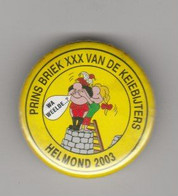 Pin-speld-button Carnavalsvereniging De Keijebijters Helmond (NL) 2003 - Carnaval
