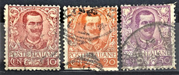 ITALY / ITALIA 1863 - Canceled  - Sc# 79, 80, 85 - Gebraucht